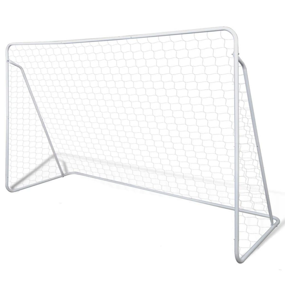 VIDAXL Filets de but de football Acier 2 pcs 240x90x150 cm