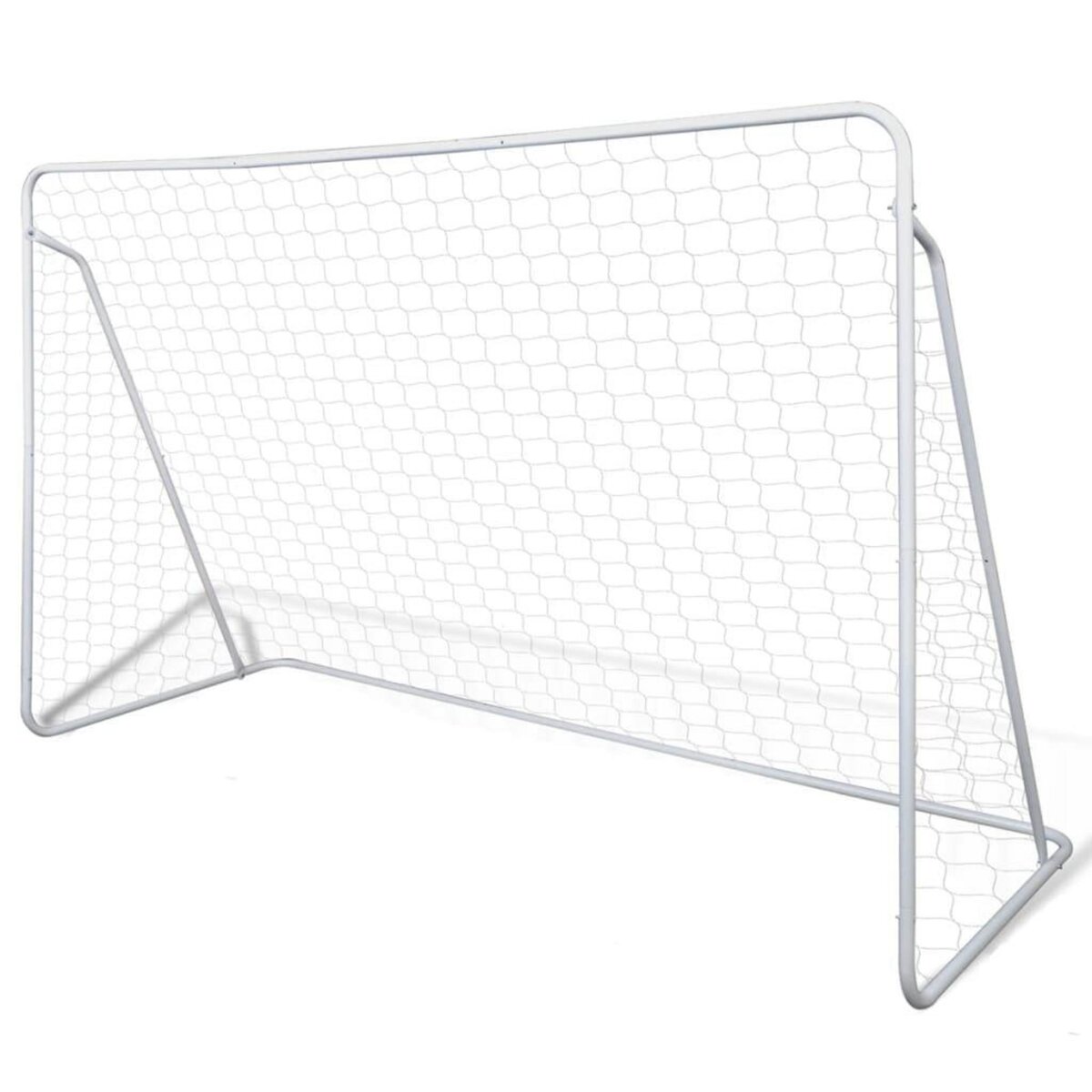 VIDAXL Filets de but de football Acier 2 pcs 240x90x150 cm