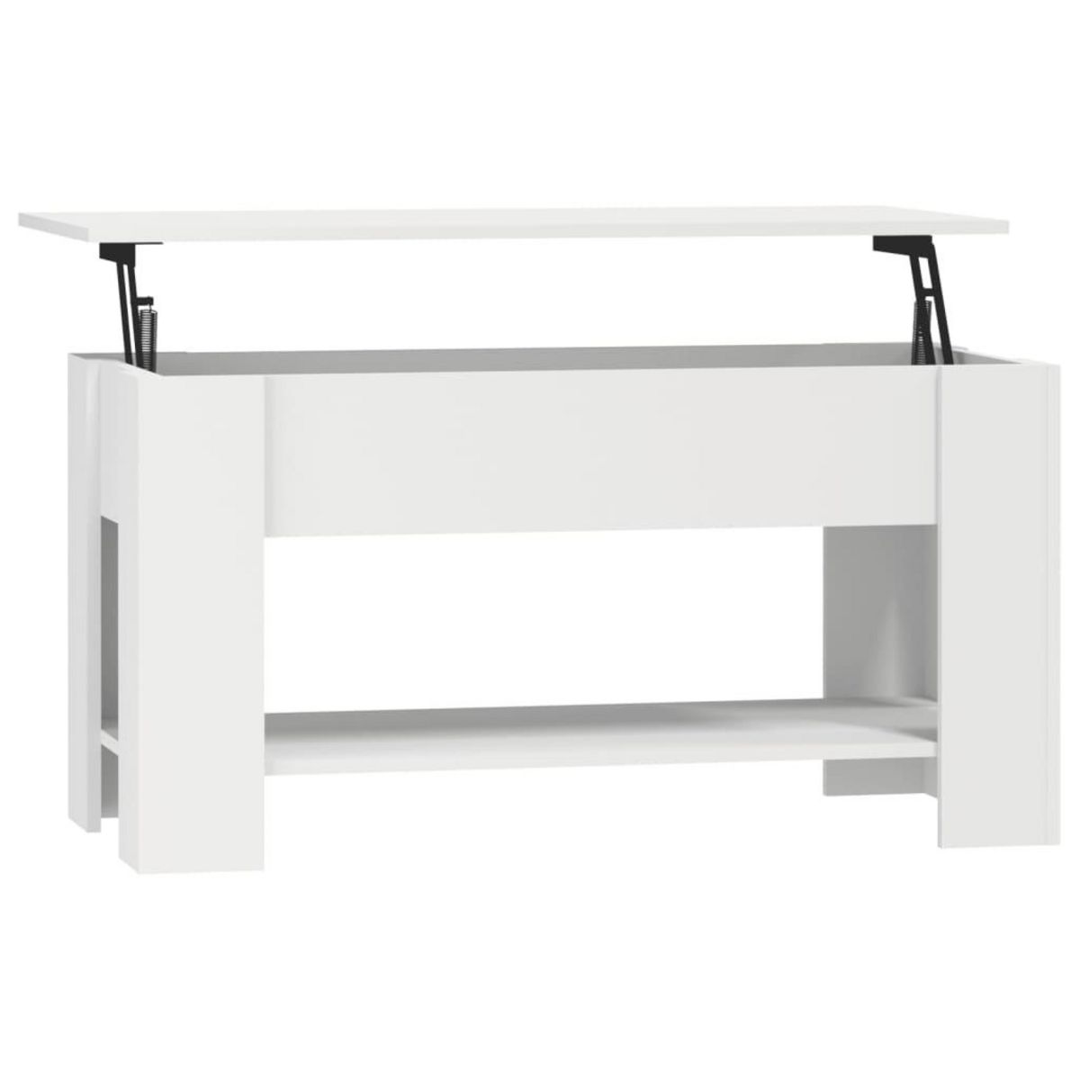 VIDAXL Table basse blanc 101x49x52 cm bois d'ingenierie