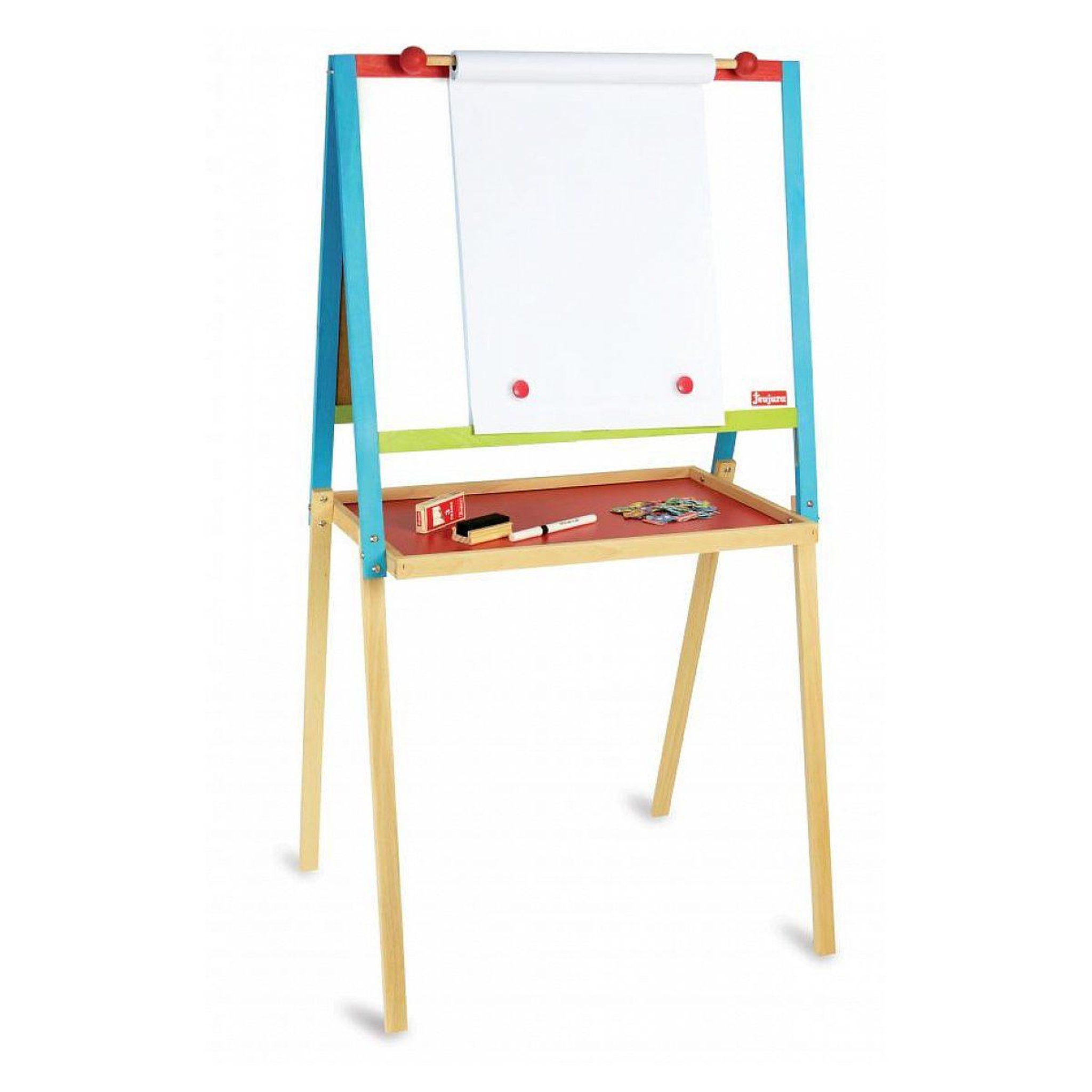 Voir la diapositive 3 : JeuJura Grand tableau multifonctions en bois