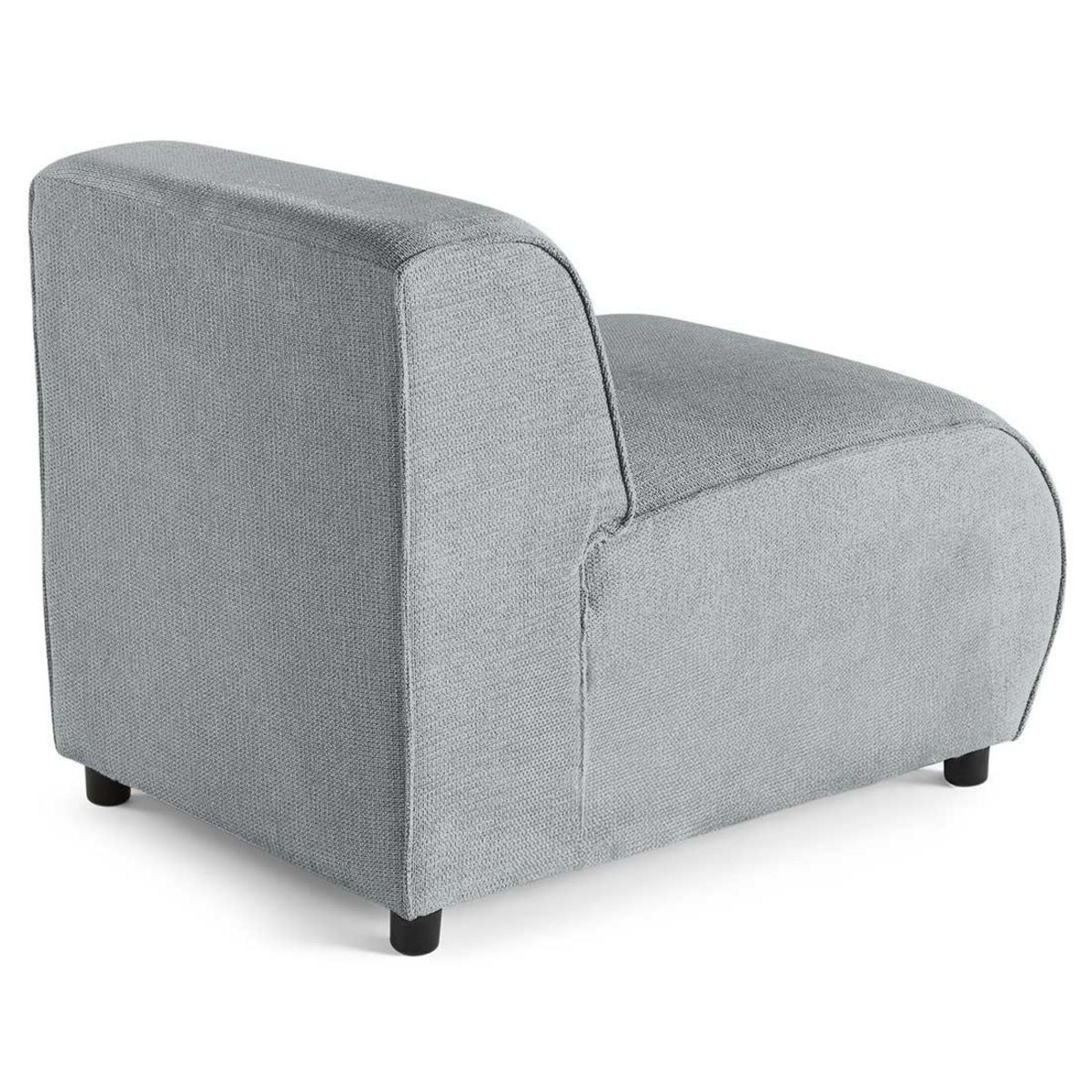 LISA DESIGN Suaro - module d'assise sans accoudoirs en tissu texturé