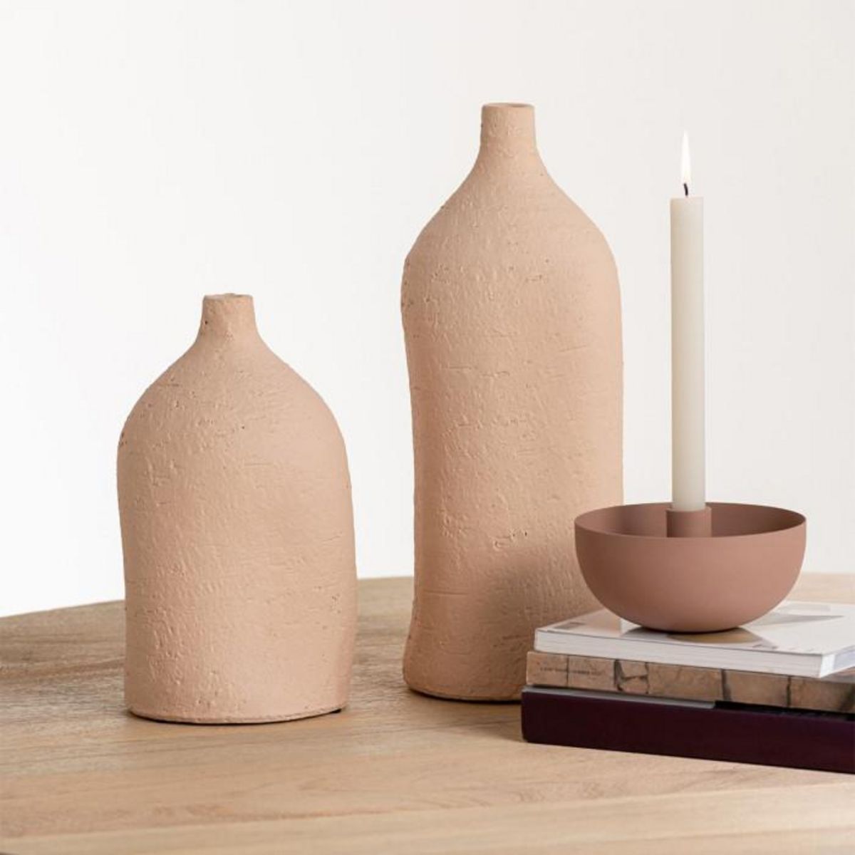 Paris Prix Vase Poterie Bouteille  Enya  40cm Beige
