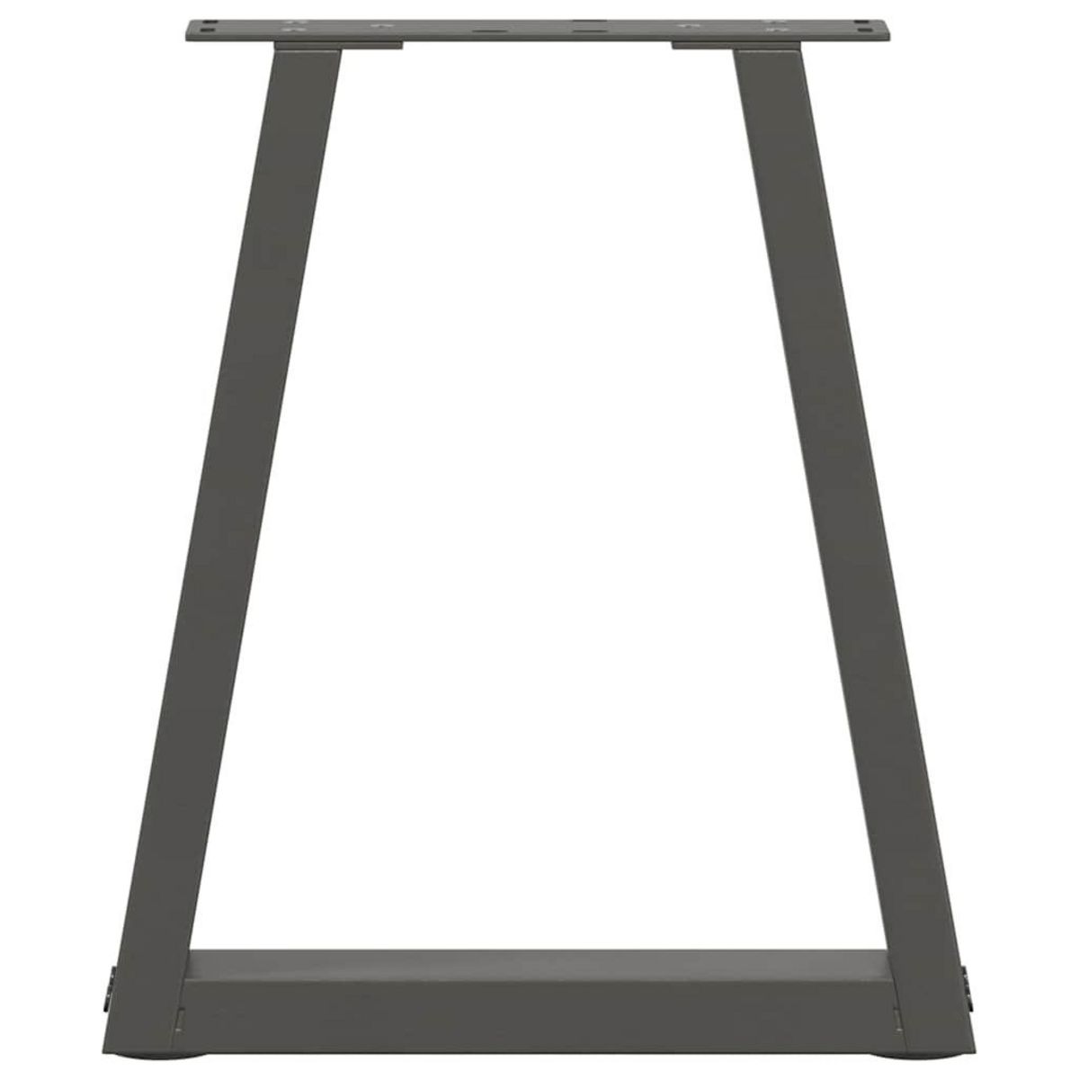 VIDAXL Pieds de table a manger en forme de V 2 pcs anthracite acier