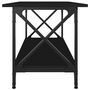 Voir la diapositive 5 : VIDAXL Table basse Noir 100x45x45 cm Bois d'ingenierie et fer