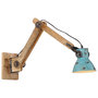 Voir la diapositive 1 : VIDAXL Lampe murale 25 W bleu delave 96x15x20 cm E27