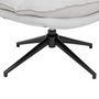 Voir la diapositive 5 : ATMOSPHERA Fauteuil pivotant en tissu et pieds métal HARPER