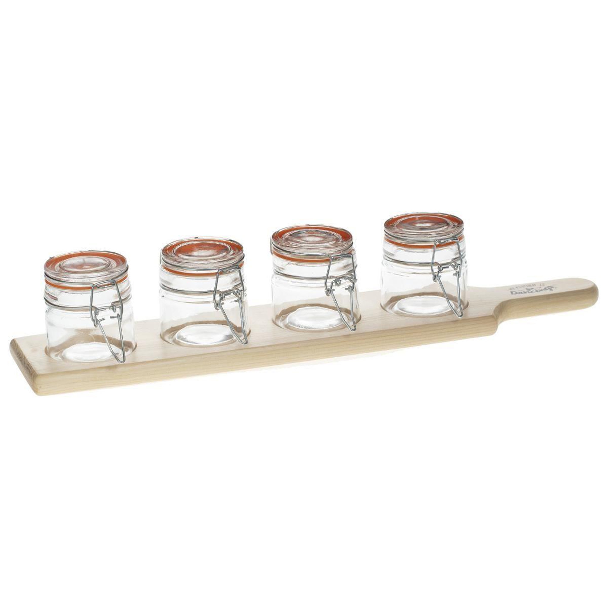 Voir la diapositive 1 : SECRET DE GOURMET Set apéritif 5 pièces  verrines  45cm naturel