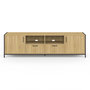 Voir la diapositive 3 : ID MARKET Meuble TV 180 cm DETROIT 2 portes 2 tiroirs design industriel