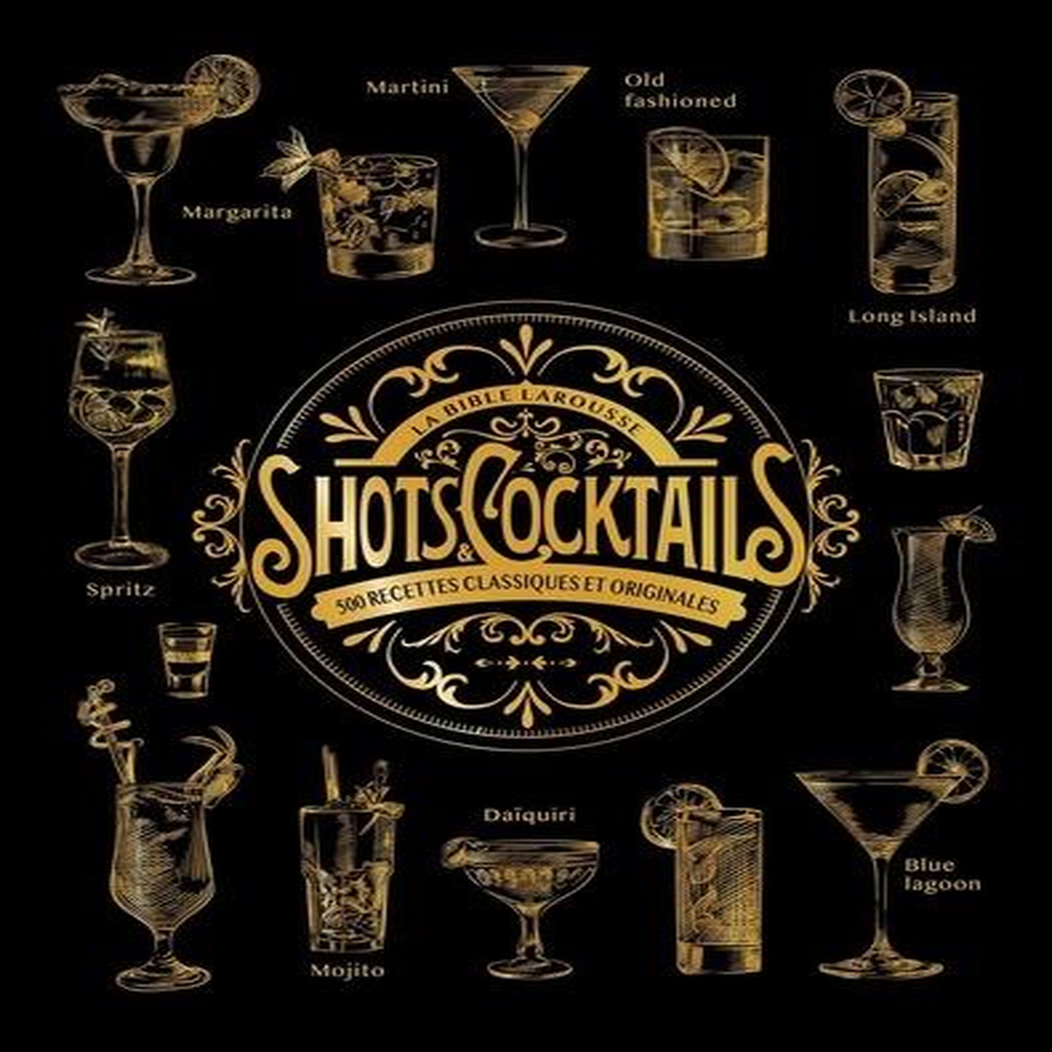 LA BIBLE LAROUSSE DES SHOTS ET COCKTAILS. 500 RECETTES CLASSIQUES ET ORIGINALES, Houdré-Grégoire Sandrine