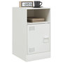 Voir la diapositive 4 : VIDAXL Table de chevet blanc 34,5x39x62 cm acier