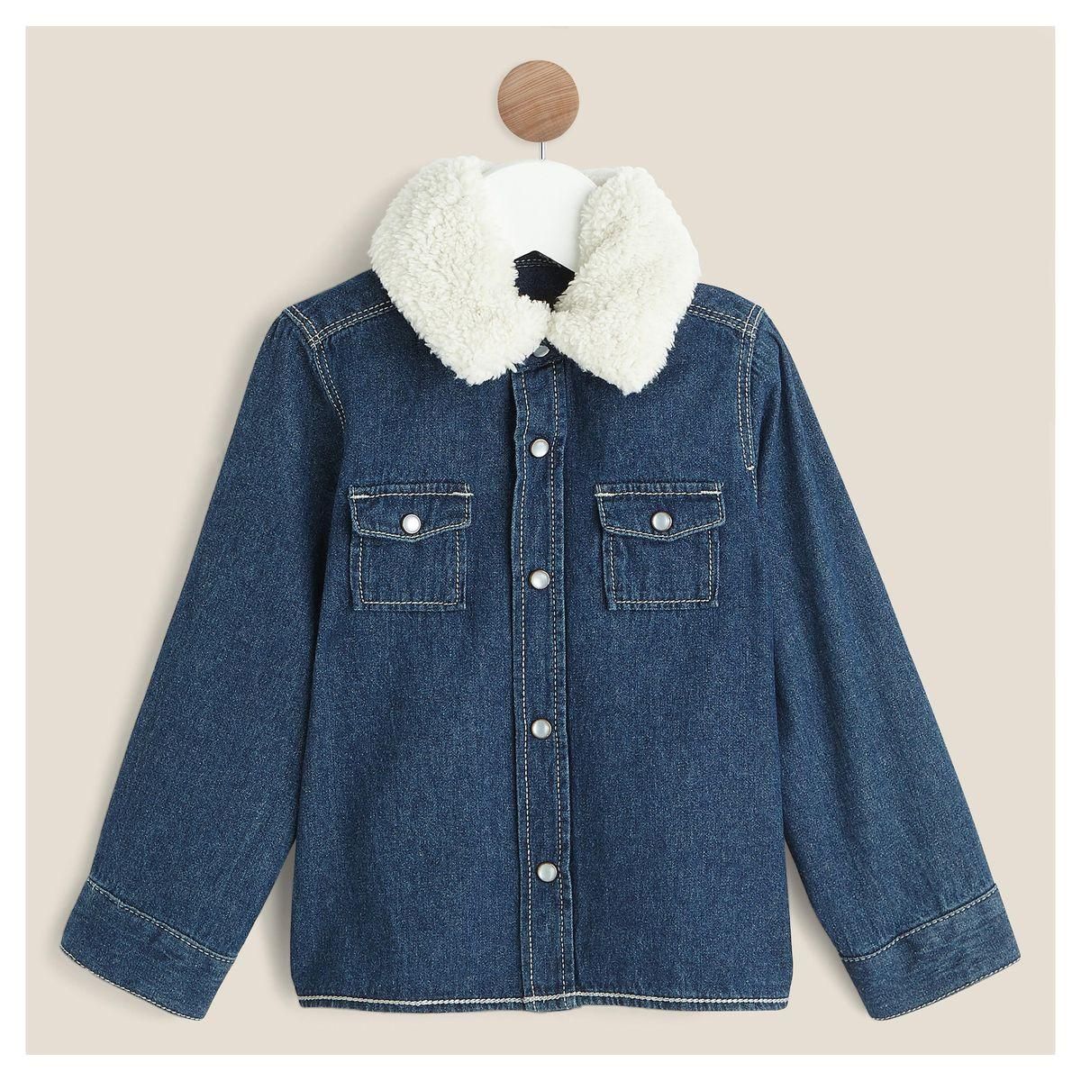 IN EXTENSO Chemise manches longues denim bébé garçon