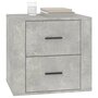 Voir la diapositive 4 : VIDAXL Table de chevet Gris beton 50x39x47 cm