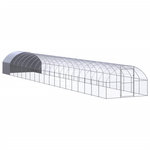 VIDAXL Poulailler d'exterieur 3x20x2 m Acier galvanise