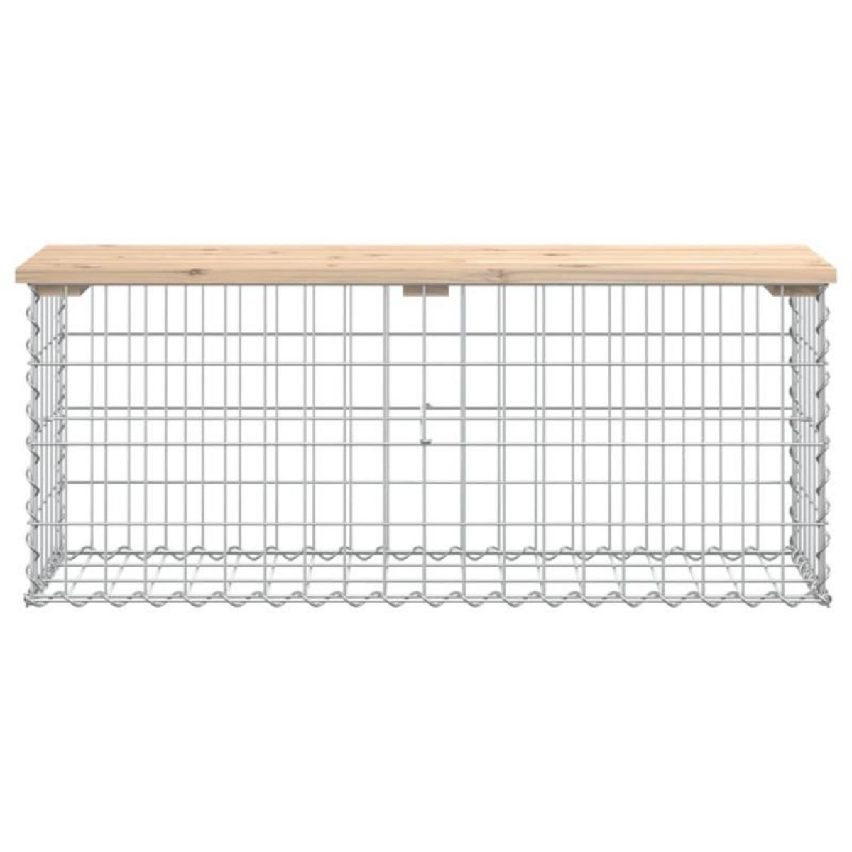 VIDAXL Banc de jardin design de gabion 103x31,5x42 bois massif de pin