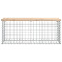 Voir la diapositive 3 : VIDAXL Banc de jardin design de gabion 103x31,5x42 bois massif de pin