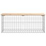 Voir la diapositive 3 : VIDAXL Banc de jardin design de gabion 103x31,5x42 bois massif de pin