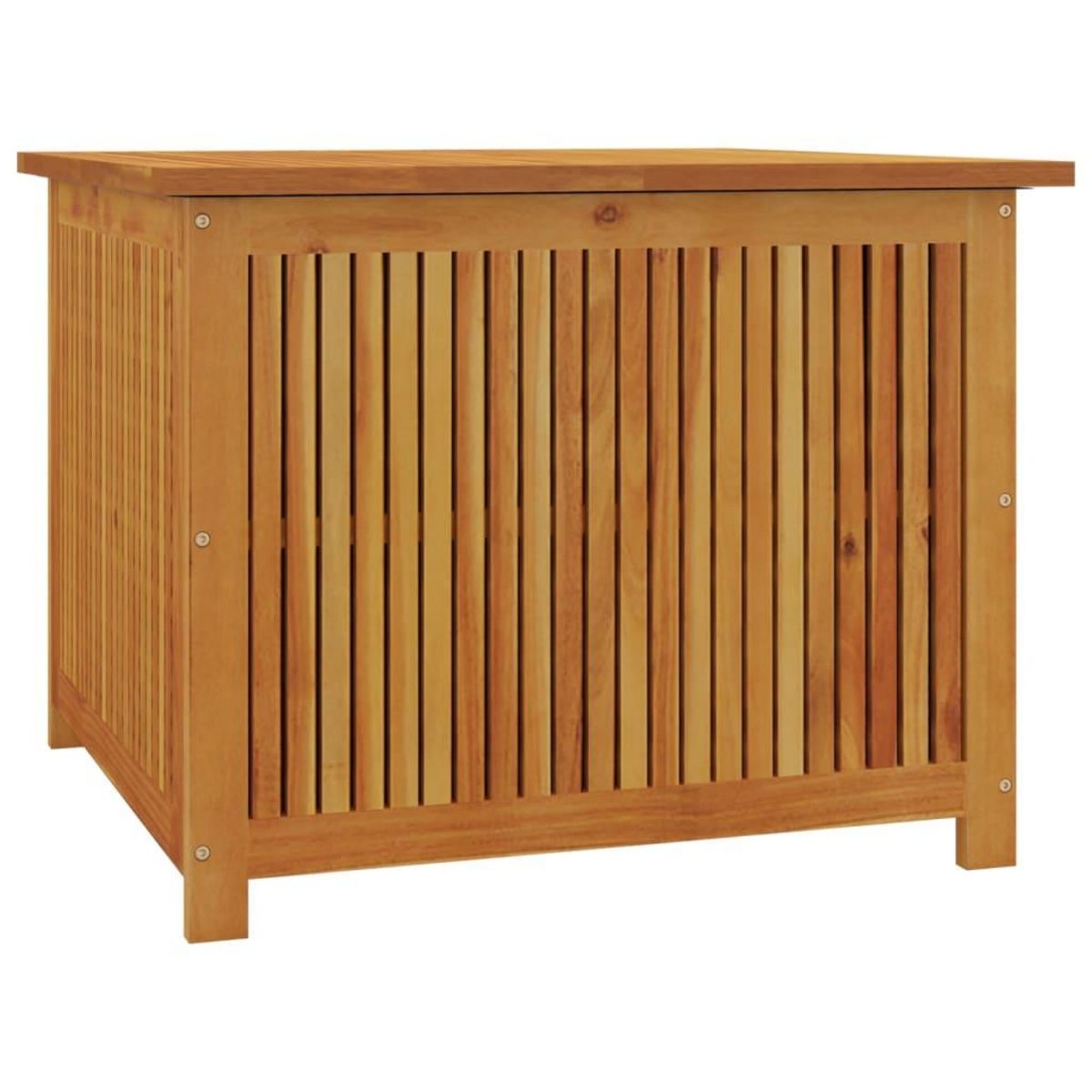 VIDAXL Boîte de rangement de jardin 75x75x58 cm bois massif d'acacia