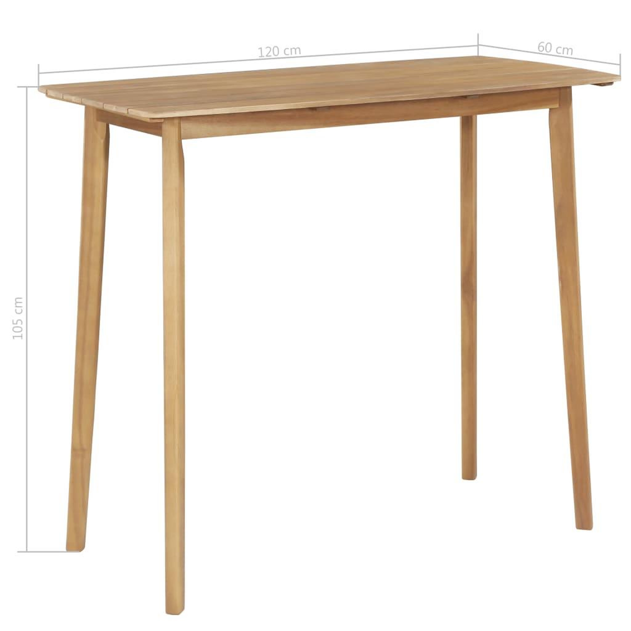Voir la diapositive 6 : VIDAXL Ensemble a manger d'exterieur 5 pcs Bois d'acacia solide