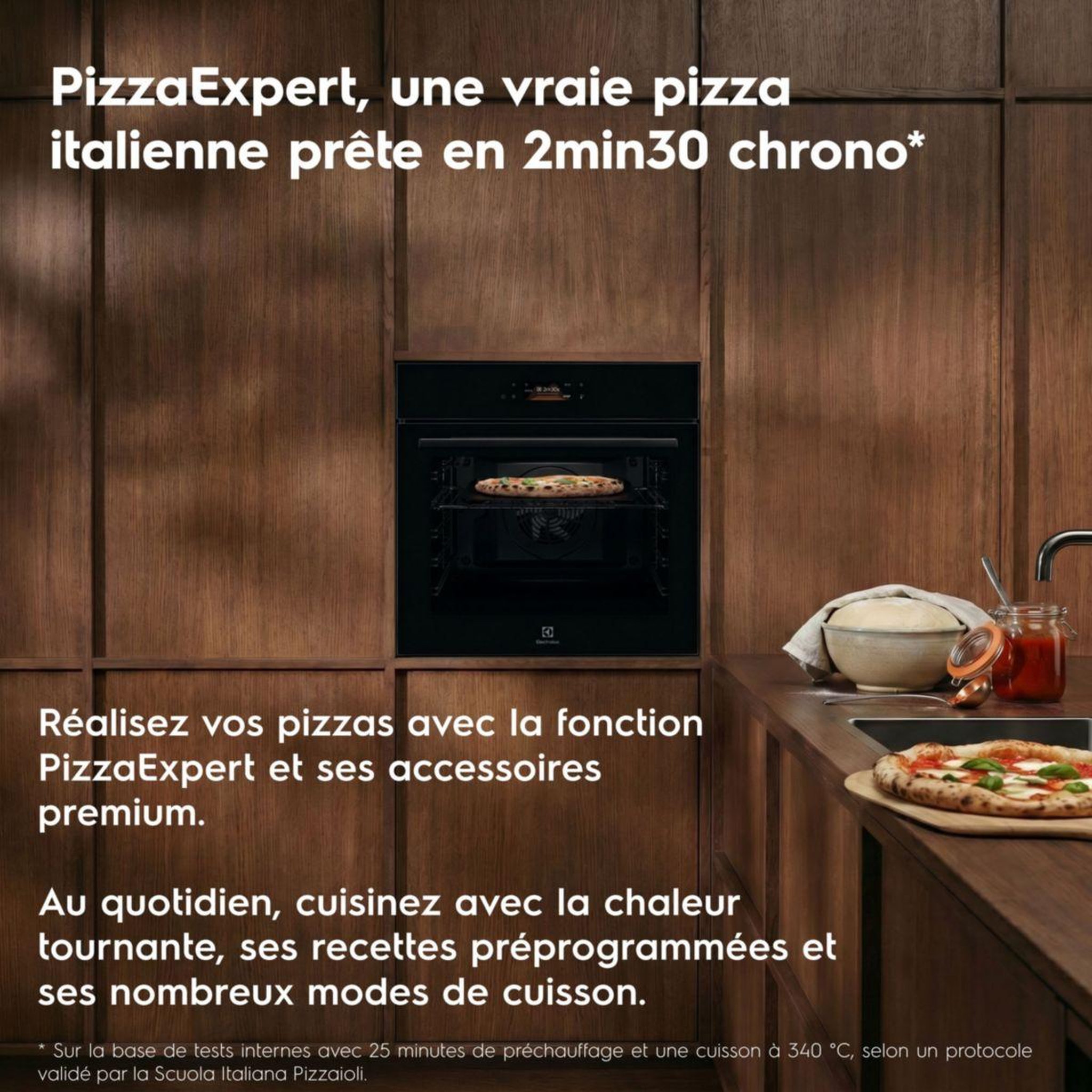 Voir la diapositive 3 : ELECTROLUX Four encastrable eox8p38wz - pyrolyse - chaleur pulsée - écran tactile - rails télescopiques - fonction pizza expert
