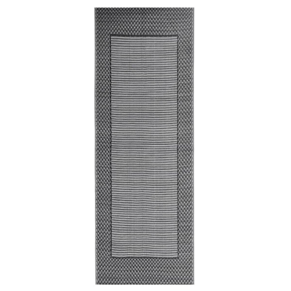 VIDAXL Tapis d'exterieur Noir 80x150 cm PP