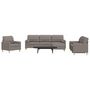 Voir la diapositive 1 : VIDAXL Ensemble de canapes 4 pcs repose-pied et coussins decoratifs