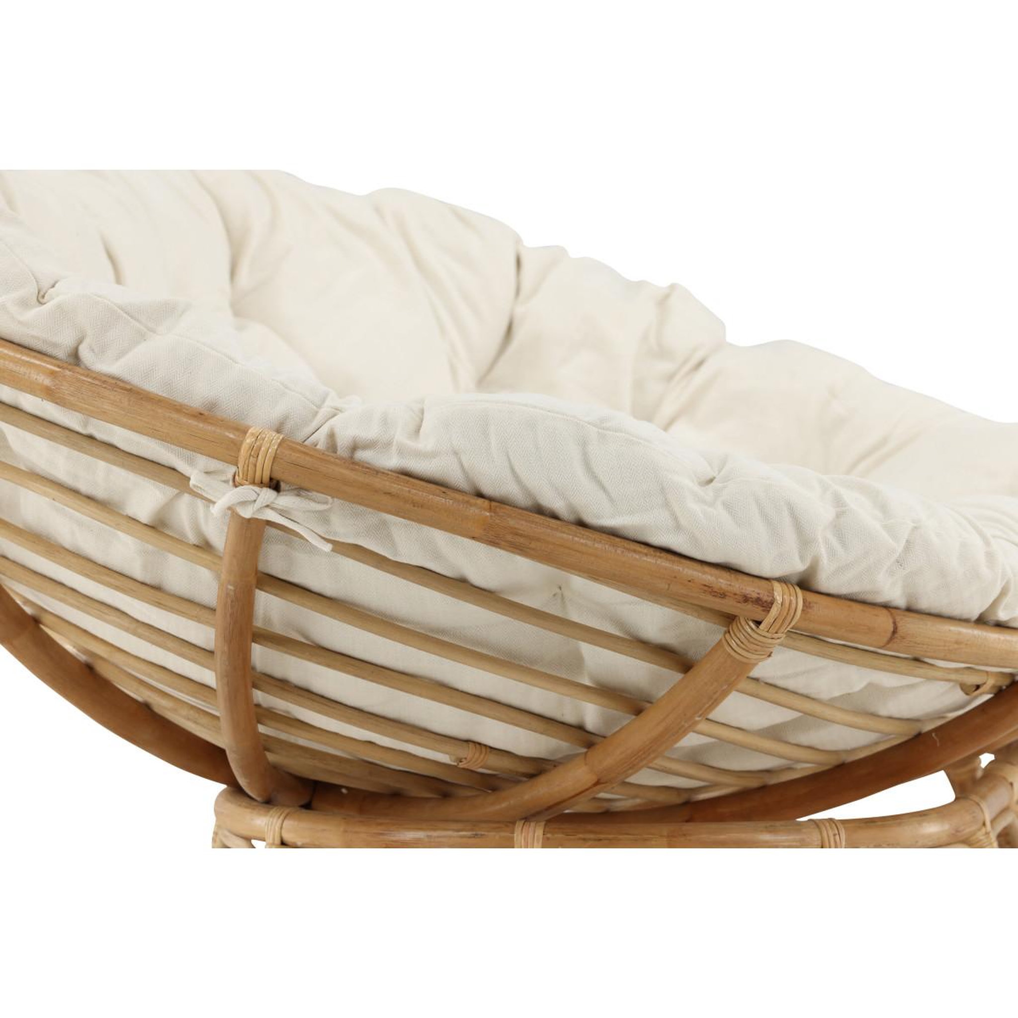 Voir la diapositive 5 : Paris Prix Canapé de jardin en rotin  mamasan  165cm naturel
