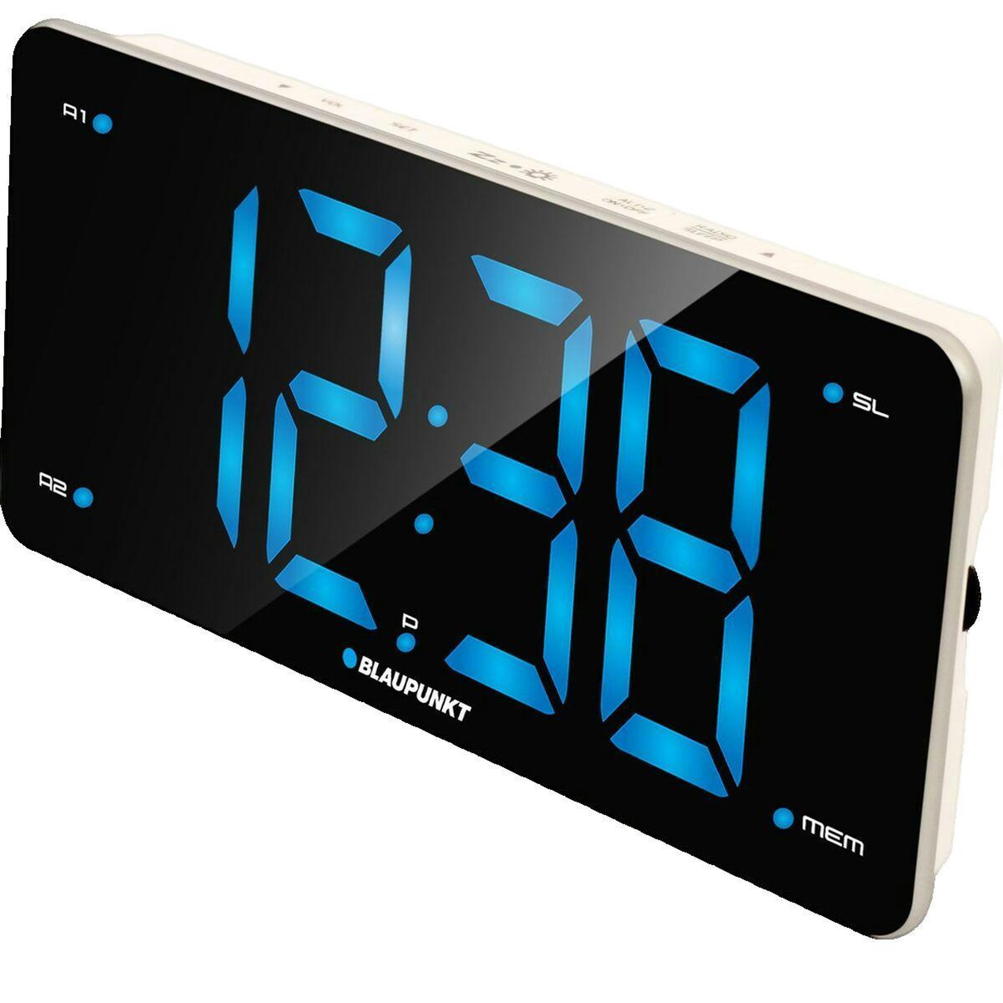 Voir la diapositive 2 : BLAUPUNKT Radio-réveil Blaupunkt CR15WH noir et blanc