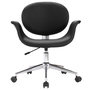 Voir la diapositive 3 : VIDAXL Chaise pivotante de bureau Noir Similicuir