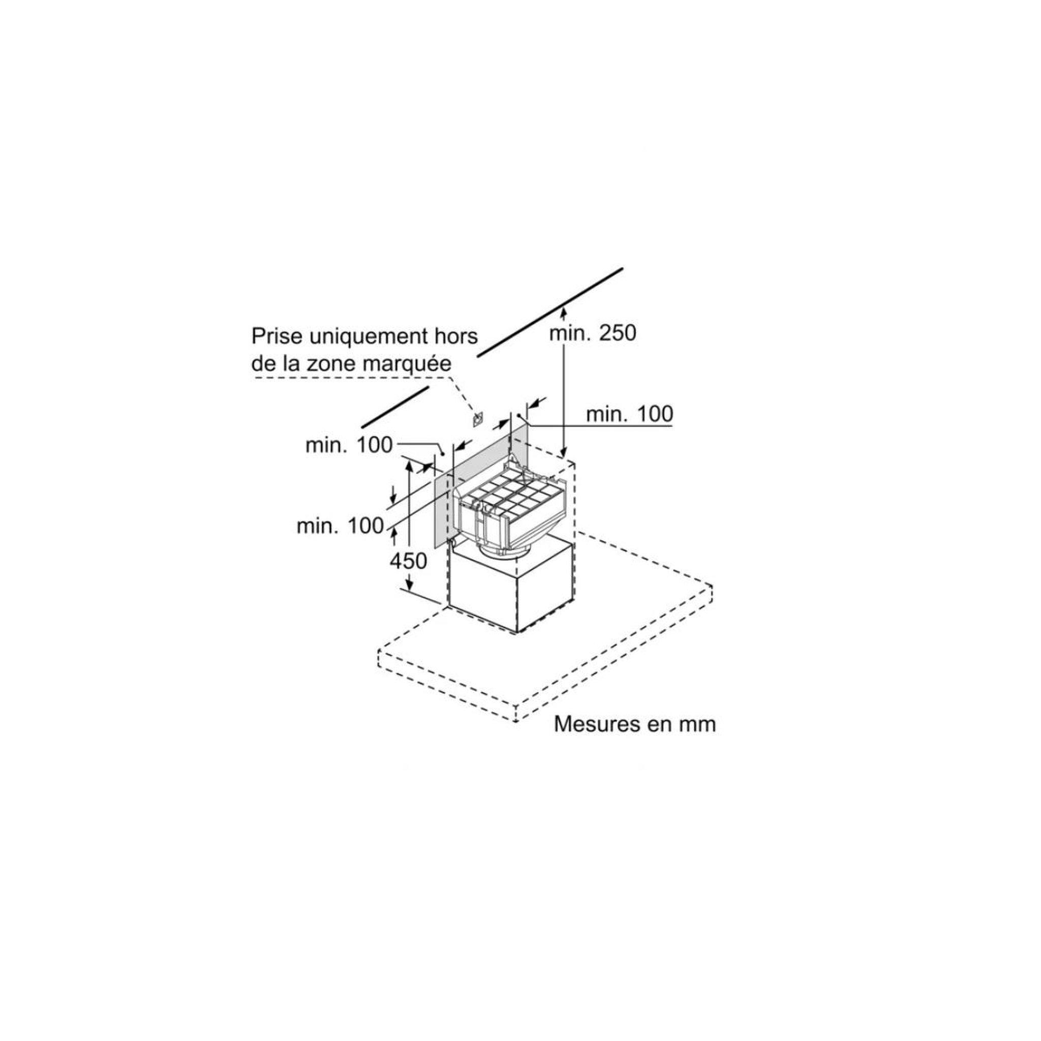 Voir la diapositive 4 : BOSCH Kit de recyclage pour hotte - dwz0xx0j0