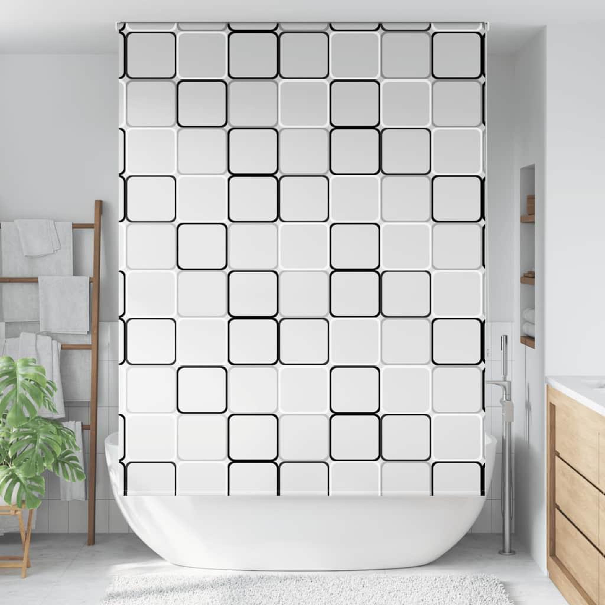 VIDAXL Store enrouleur de douche 150x240 cm largeur du tissu 146 cm