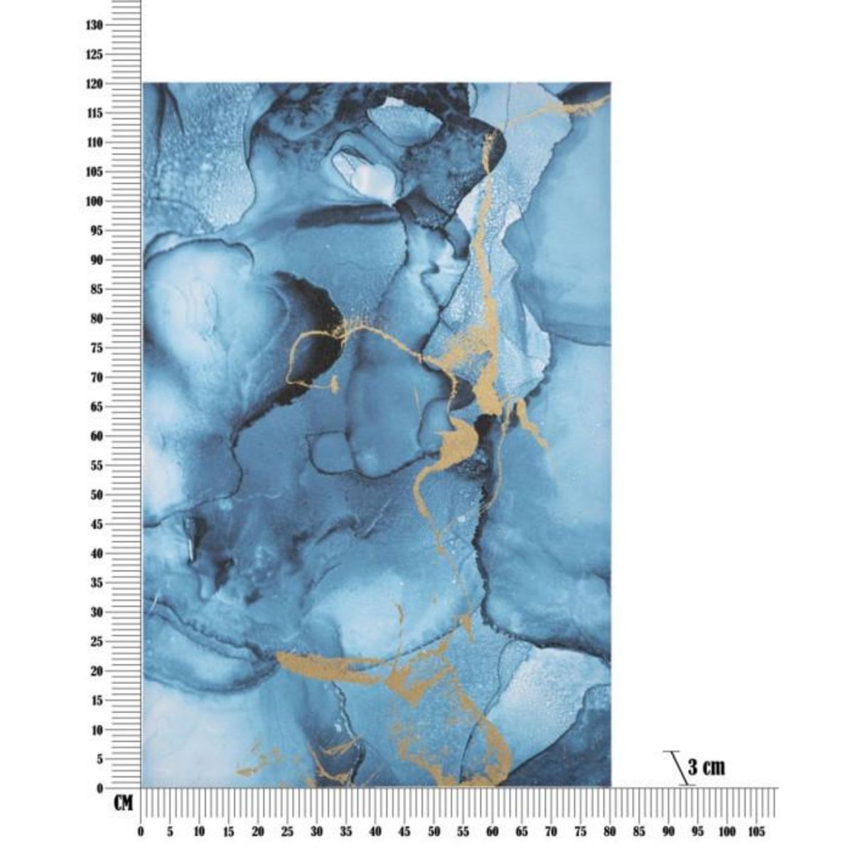 Paris Prix Toile Imprimée Déco  Blu Rey  80x120cm Bleu
