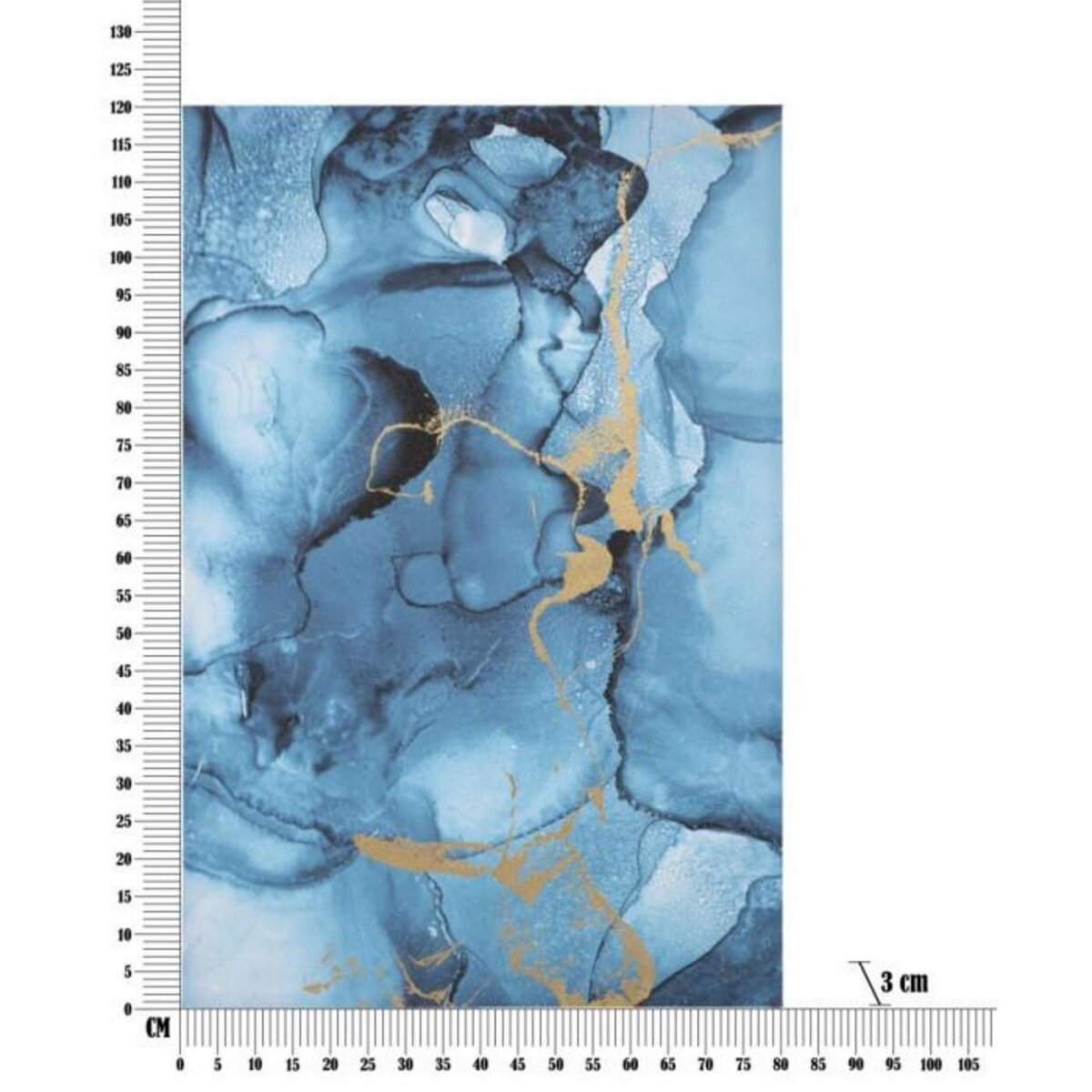 Paris Prix Toile Imprimée Déco  Blu Rey  80x120cm Bleu