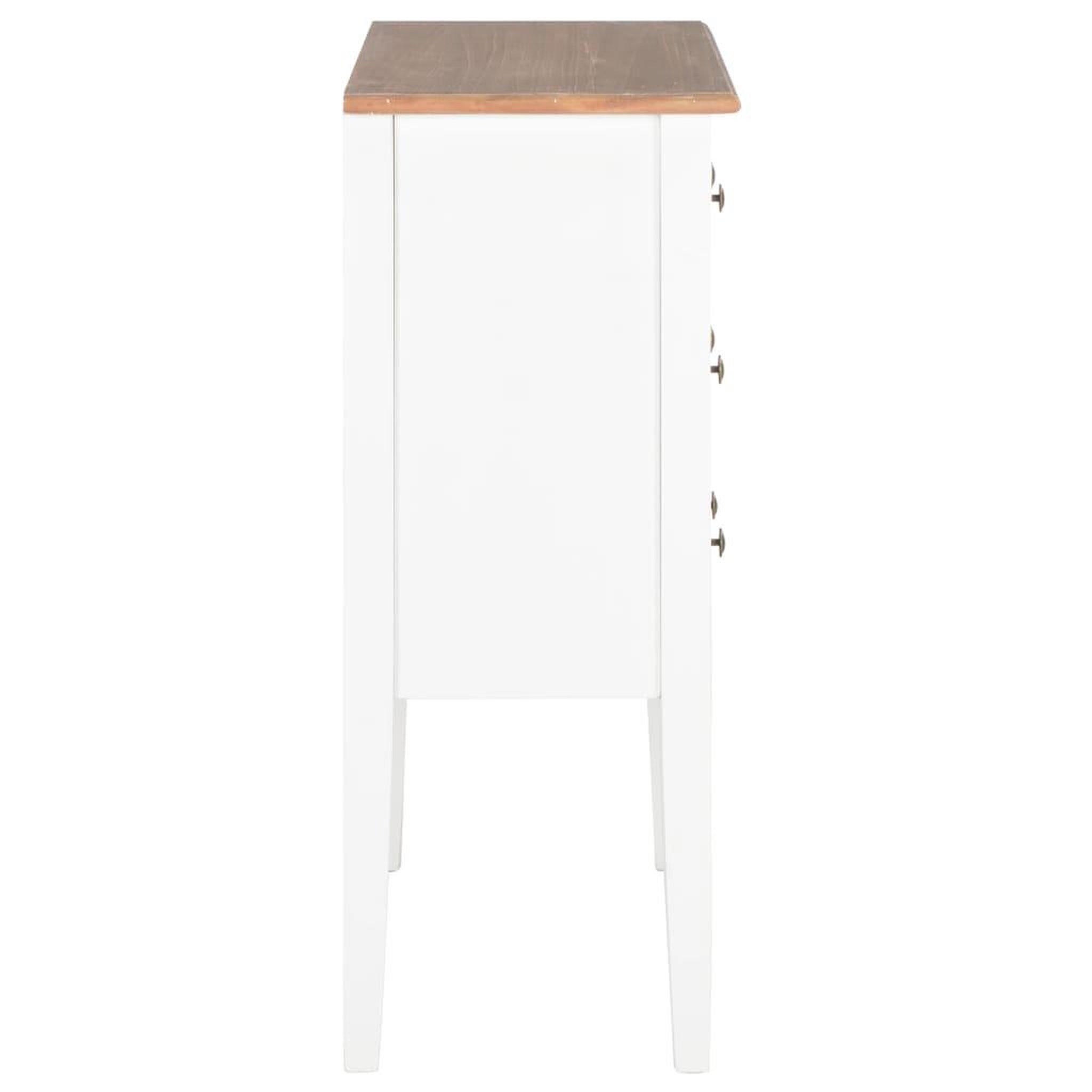 Voir la diapositive 5 : VIDAXL Buffet Blanc 54x30x80 cm Bois massif