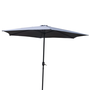 Voir la diapositive 1 : CONCEPT USINE Parasol gris rond 2,94 x 2,94 m PORTOFINO