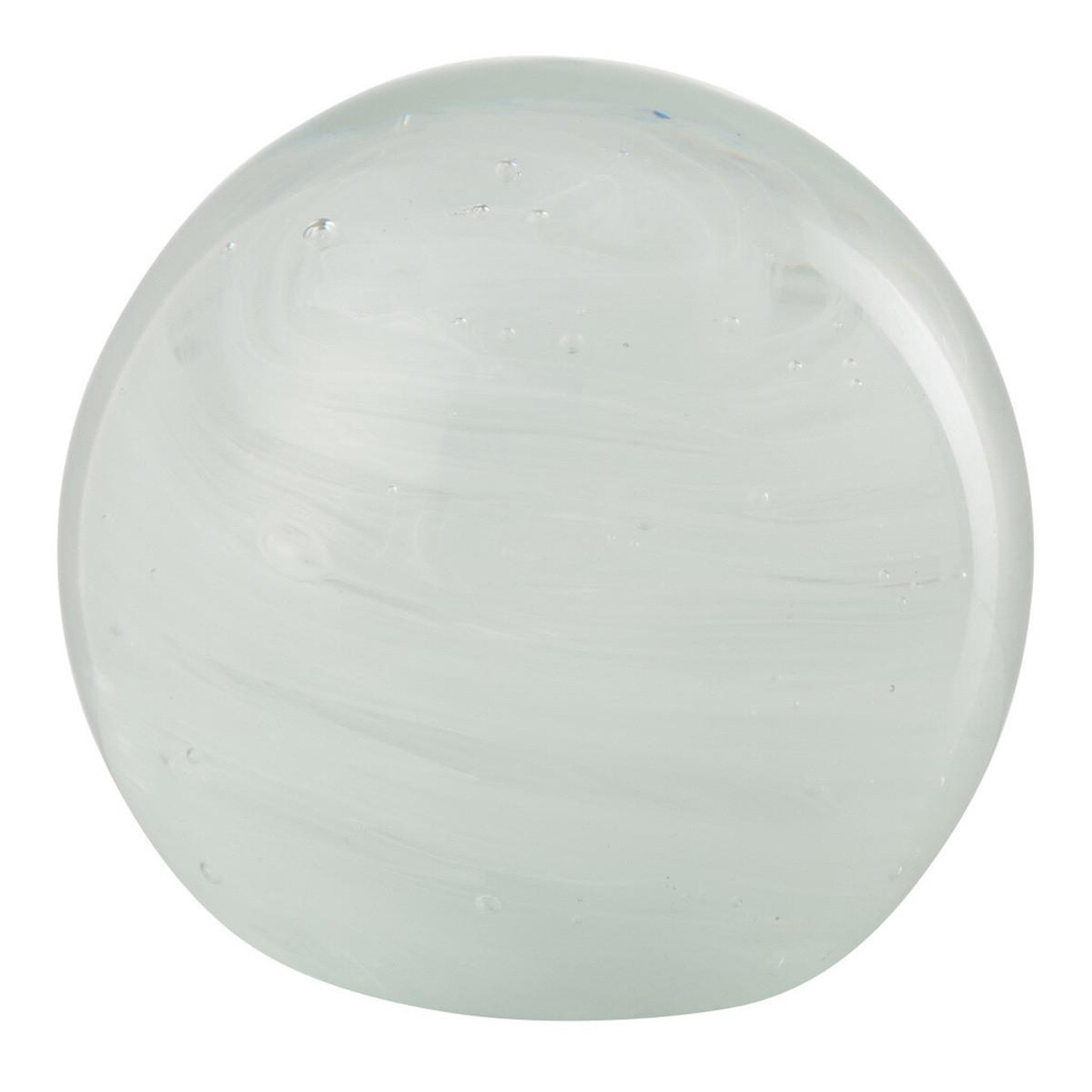 J-LINE Presse-papier en verre  twister  11cm blanc