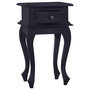 Voir la diapositive 4 : VIDAXL Table de chevet Cafe noir clair 35x30x60cm Bois d'acajou massif