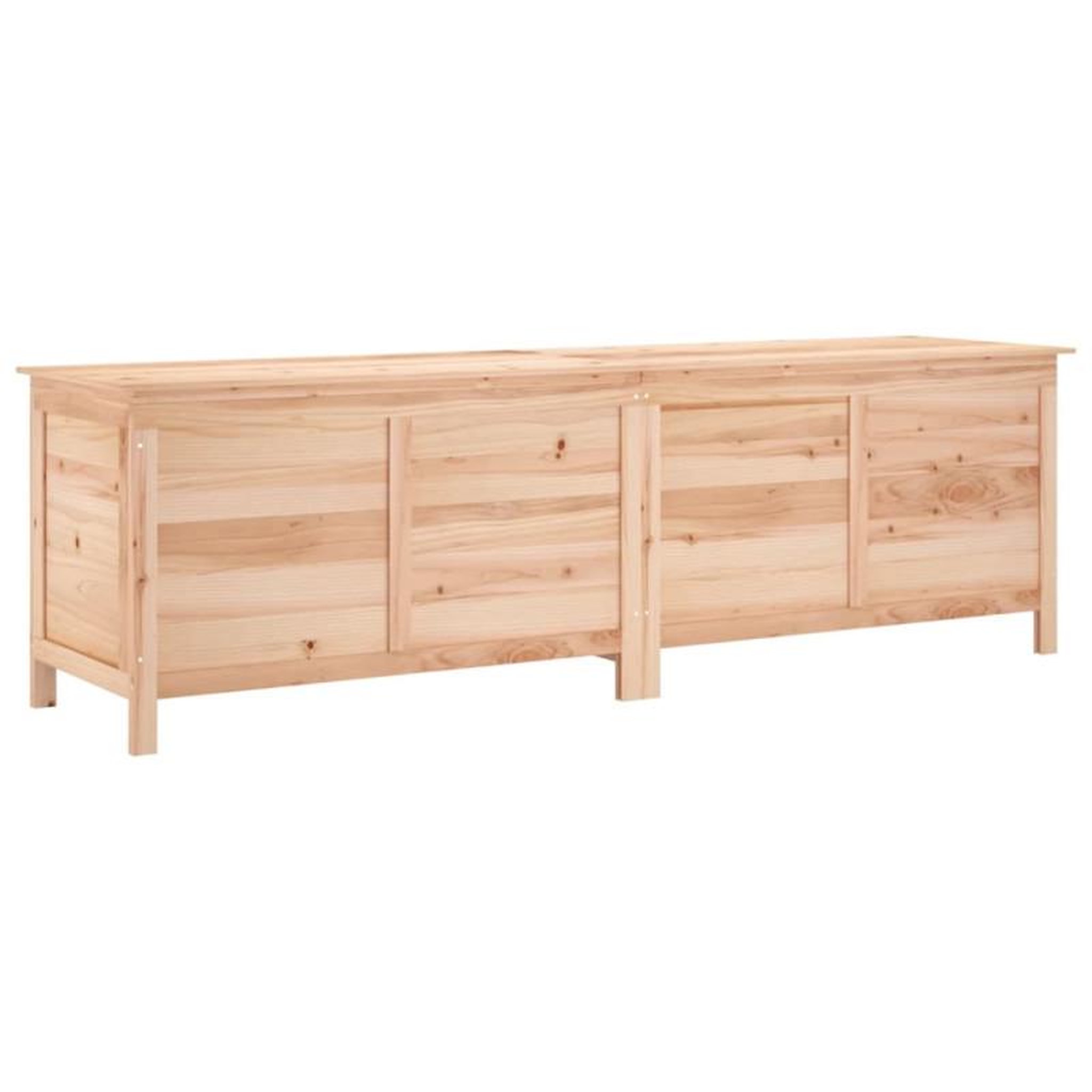 Voir la diapositive 2 : VIDAXL Boîte de rangement de jardin 198,5x50x56,5 cm bois massif sapin