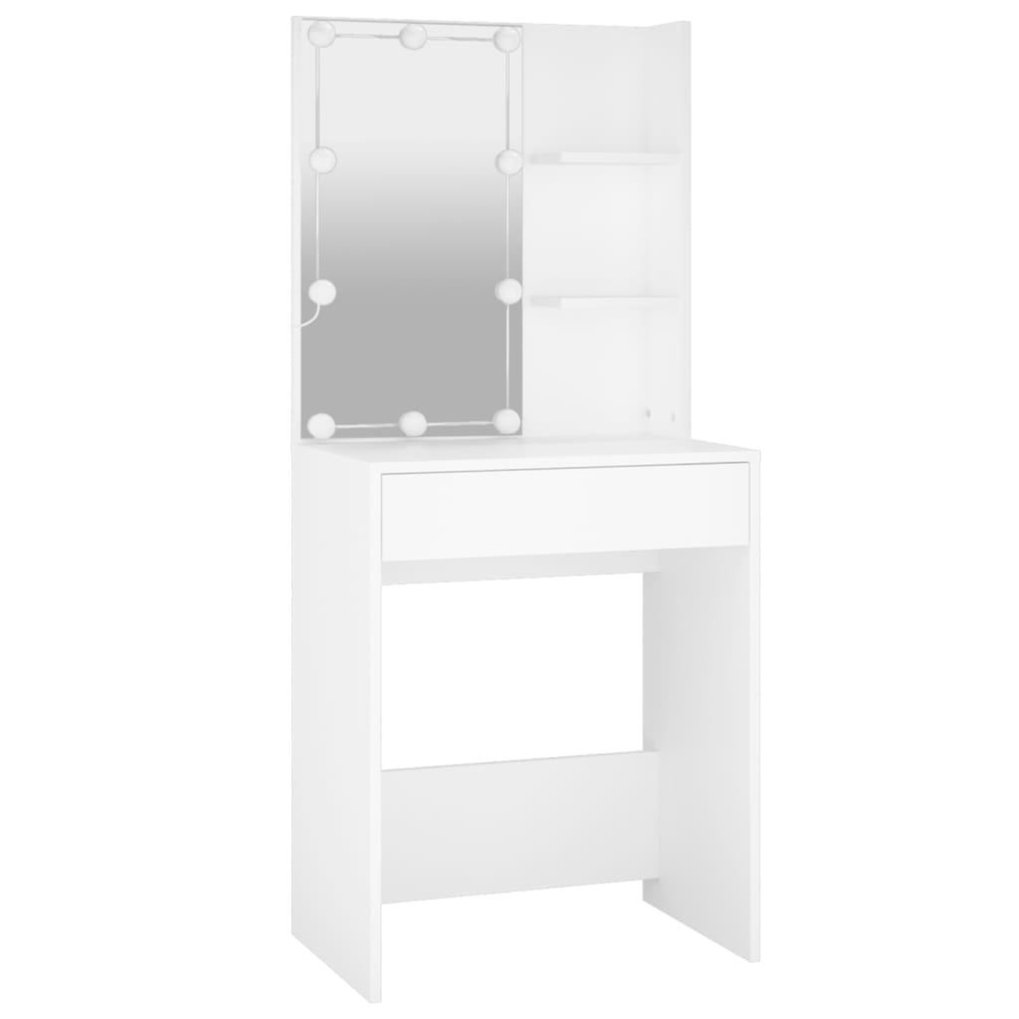 Voir la diapositive 3 : VIDAXL Coiffeuse avec LED blanc 60x40x140 cm
