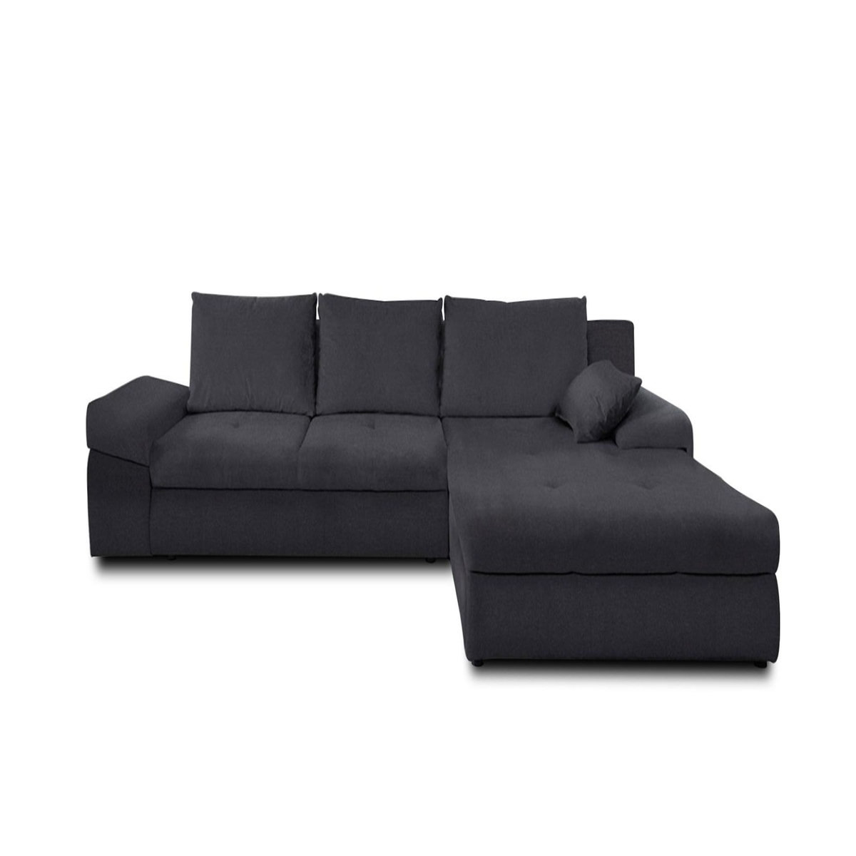 BEST MOBILIER Karl - canapé d'angle réversible convertible - avec coffre - 5 places - style contemporain