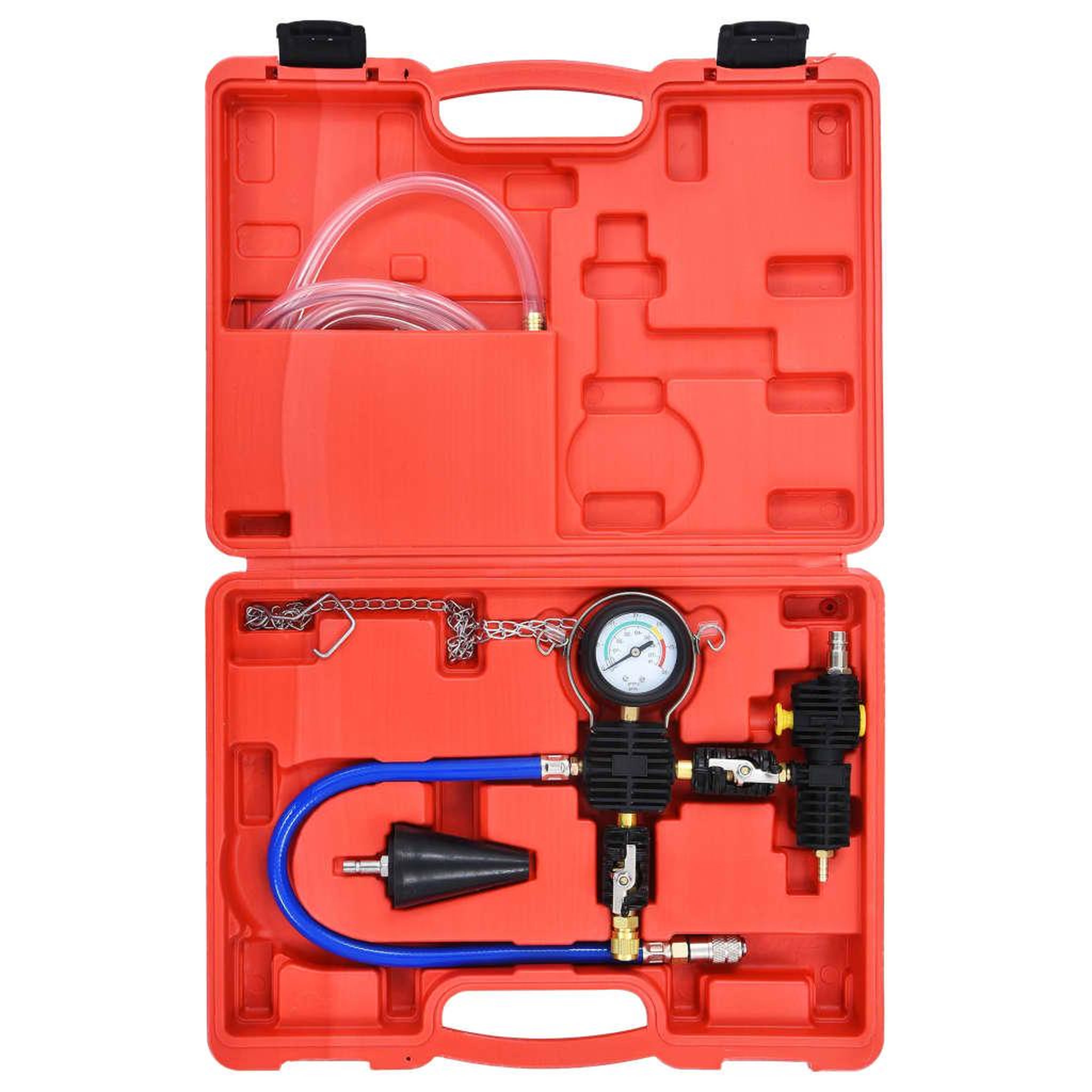 Voir la diapositive 3 : VIDAXL Kit de vidange et de remplissage de systeme de refroidissement