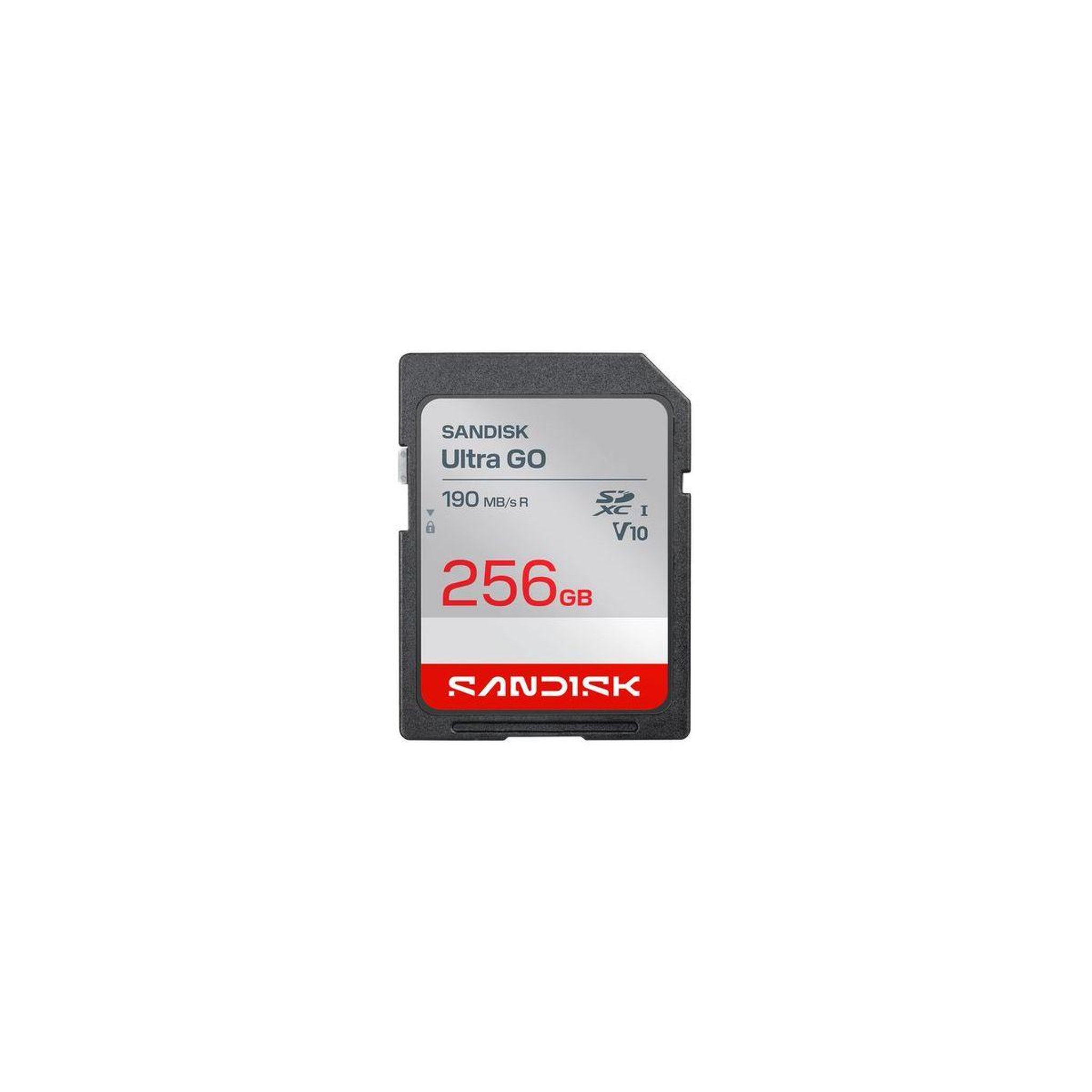SANDISK Carte SD Ultra GO SD 256Go 190MBs C10 U1 UHS