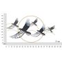 Voir la diapositive 6 : Paris Prix Décoration Murale Encadrée en Métal  Oiseaux  91cm Multicolore