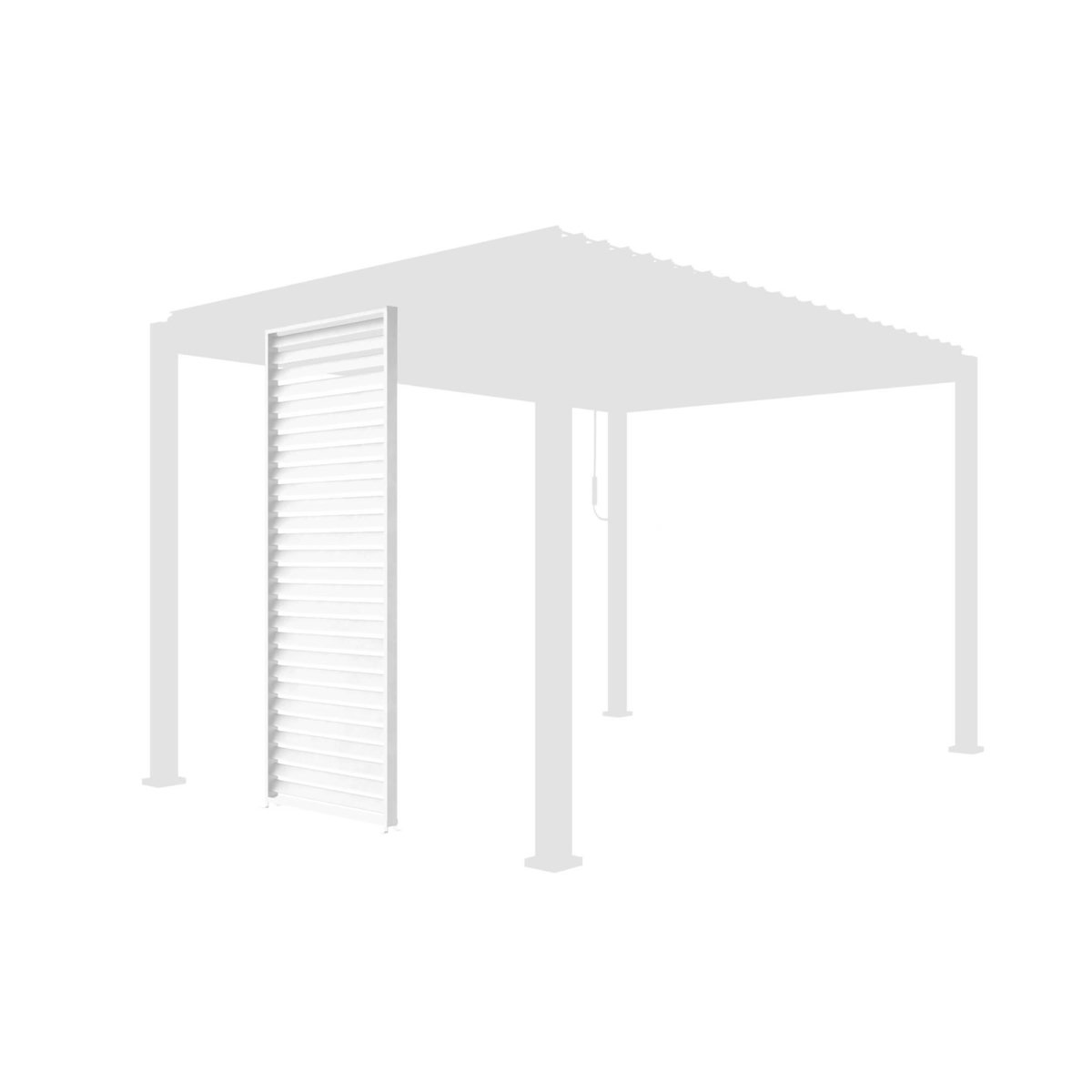 SWEEEK Persienne pour pergola bioclimatique Triomphe, aluminium