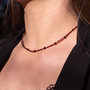Voir la diapositive 2 : SLOYA Collier Paloma en pierres Grenat