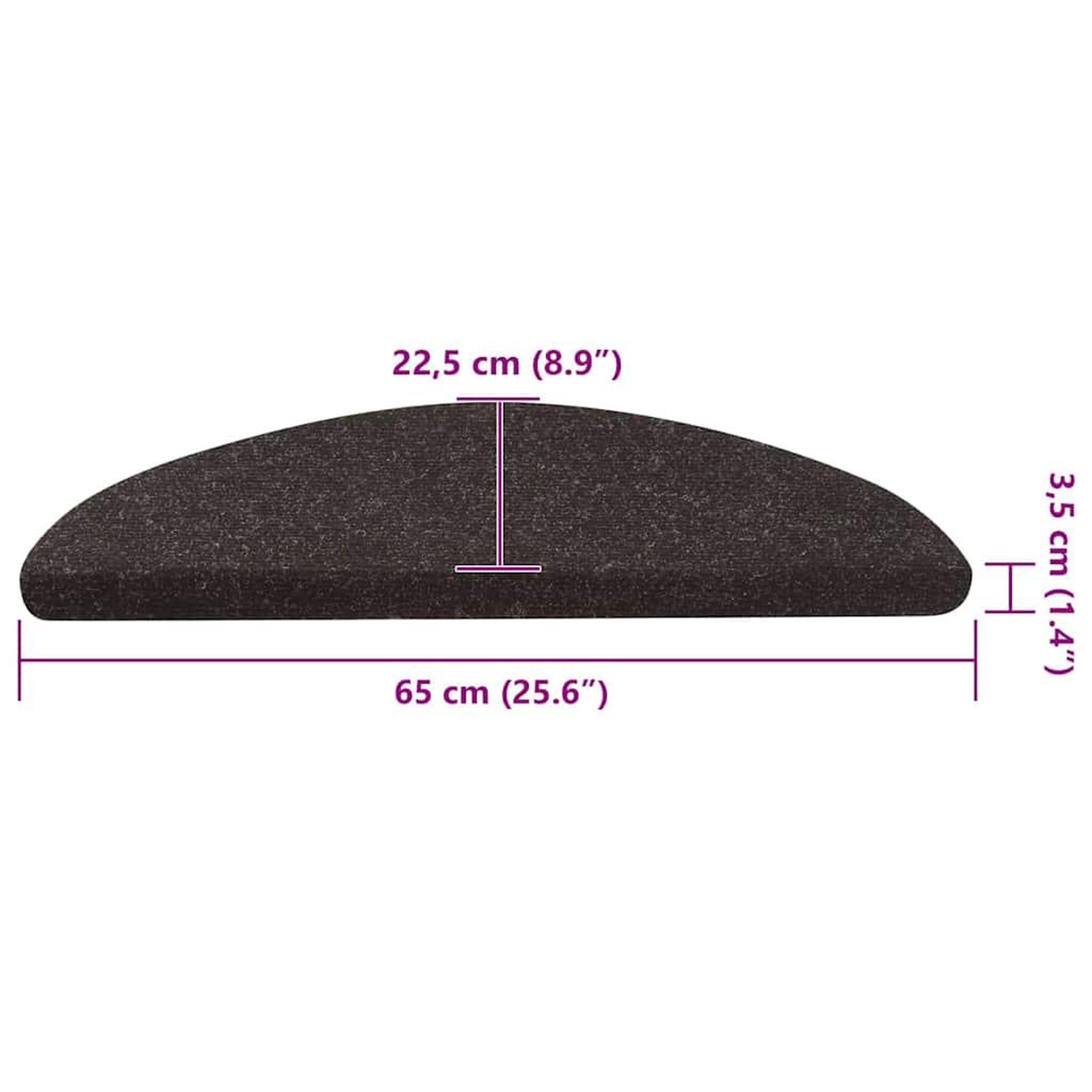 Voir la diapositive 6 : VIDAXL Tapis d'escalier auto-adhesifs 20 pcs noir 65x22,5x3,5 cm