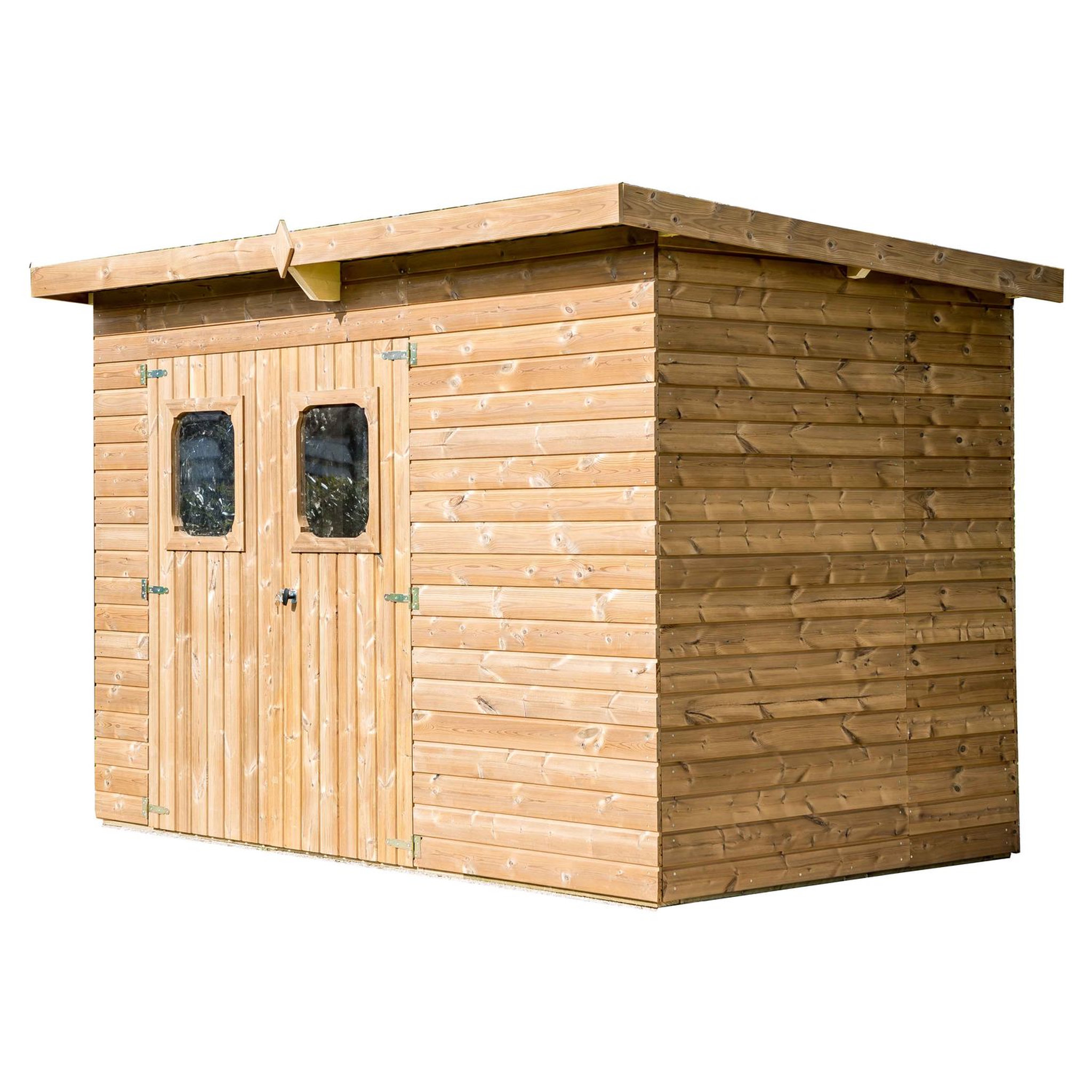 Voir la diapositive 2 : Habrita Abri de jardin bois - Autoclavé - 7,33m²
