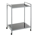 Paris Prix Desserte Design en Verre  Paris  69cm Gris