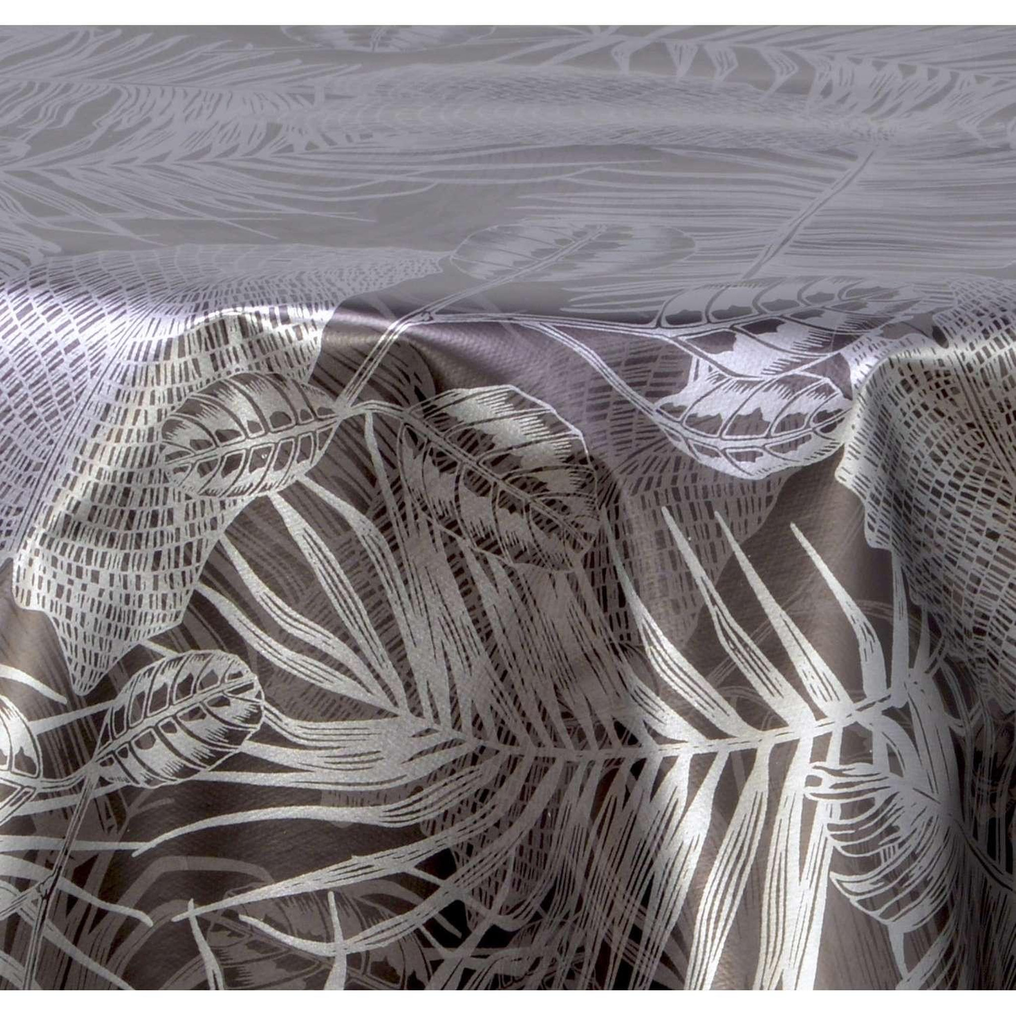 Voir la diapositive 3 : HABITABLE Nappe en toile cirée ronde Vitali - Diam. 150 cm - Noir