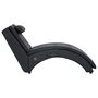 Voir la diapositive 3 : VIDAXL Chaise longue de massage avec oreiller Noir Similicuir