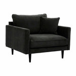 ATMOSPHERA Fauteuil XL Velours  Candice  110cm Vert Kaki